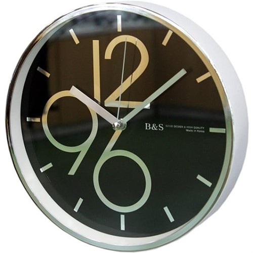 Часы настенные B&S SHC-251-CSP(BL)