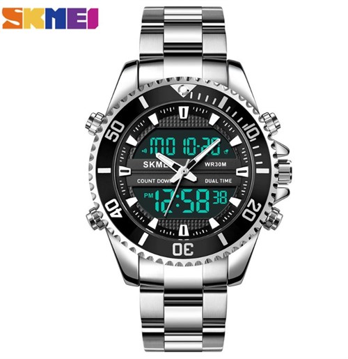 Skmei 1850 silver/black - фото 13108