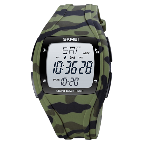 Часы Skmei 1610CMGN green camo - фото 14224