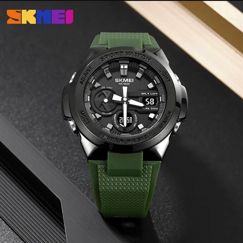 Часы Skmei 2105 AG army green - фото 14396