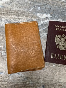 Обложка на паспорт BREVA черн/оранж.